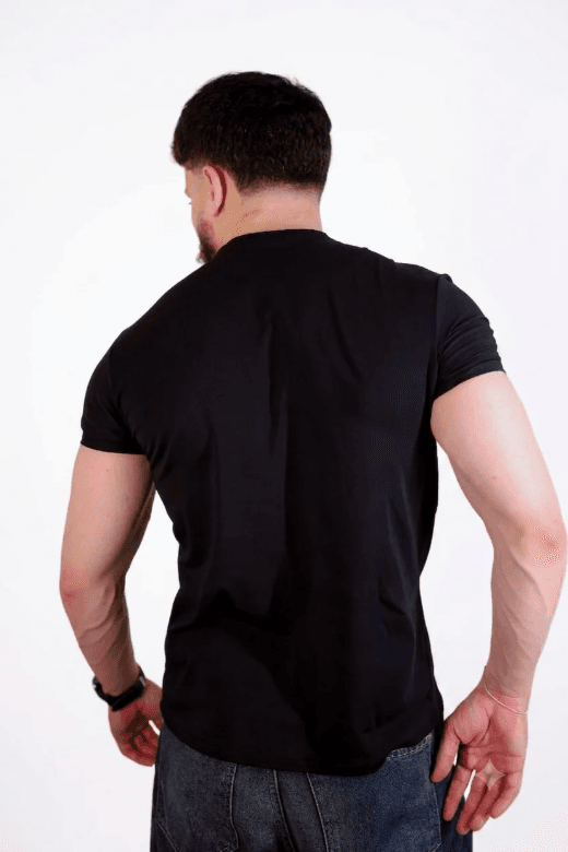 Black Basic Tee - Detail