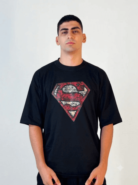 Black Oversize Tshirt - Back