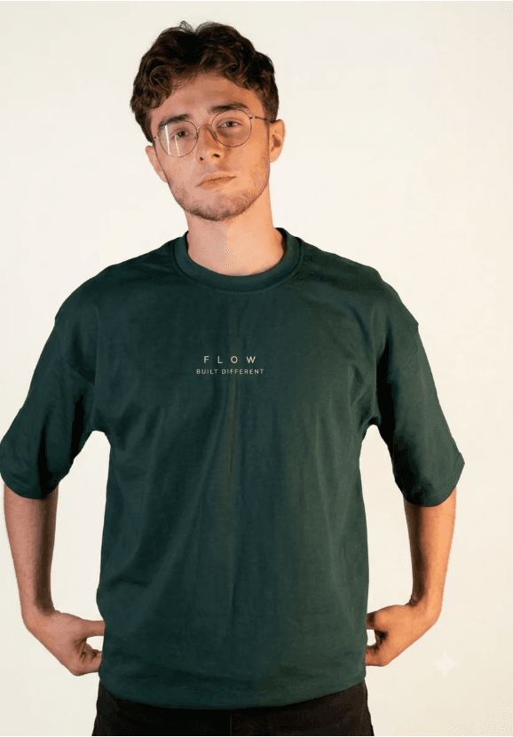 Olive Oversize Tshirt - Front