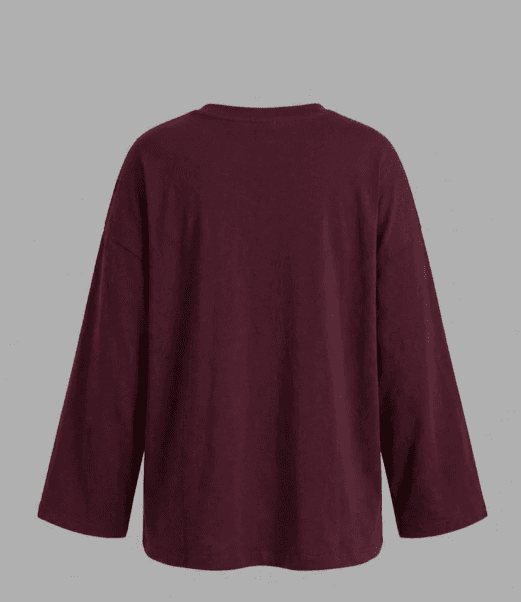 Red Women Tshirt - Fabric close-up