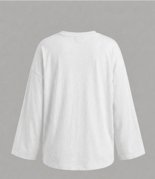 White Women Tshirt - Back